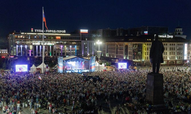 Концерт в честь Дня Государственного флага в Туле посетили больше 30 тысяч человек