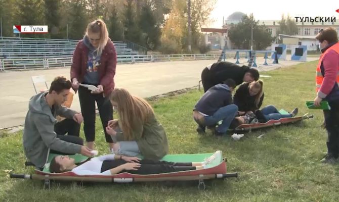 Ликбез по спасению жизней: 120 студентов в Туле поучаствовали в конкурсе по оказанию первой помощи