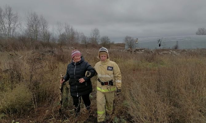 В Киреевском районе пожарные спасли заблудившуюся в лесу пенсионерку