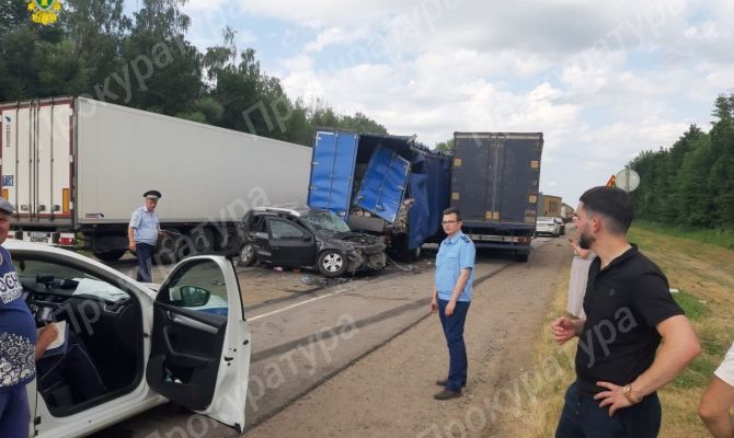 В Чернском районе 4 человека пострадали в массовом ДТП