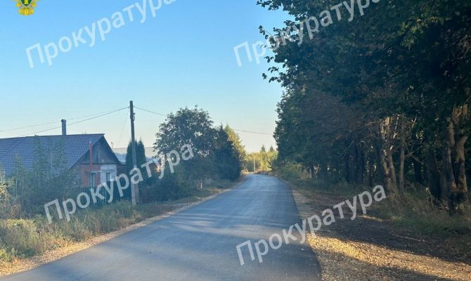 В Воловском районе отремонтировали дорогу после вмешательства прокуратуры