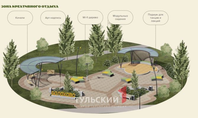 Кофейная остановка и Wi-Fi-дерево: каким будет "ЦентрПарк" в Болохове