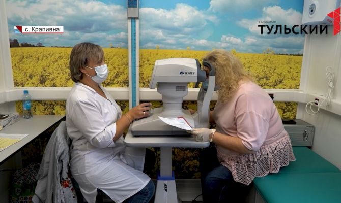 До конца 2021 года передвижной медицинский комплекс побывает во всех районах Тульской области