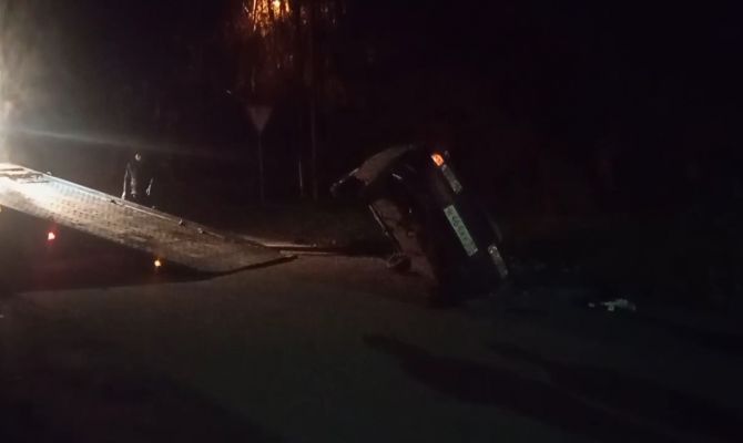 Ночью в Туле произошло ДТП с "перевертышем"