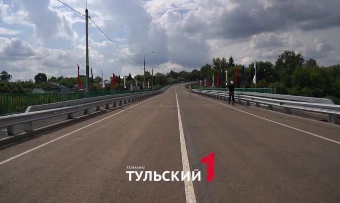 Под Тулой отремонтировали мост, соединивший две федеральные трассы