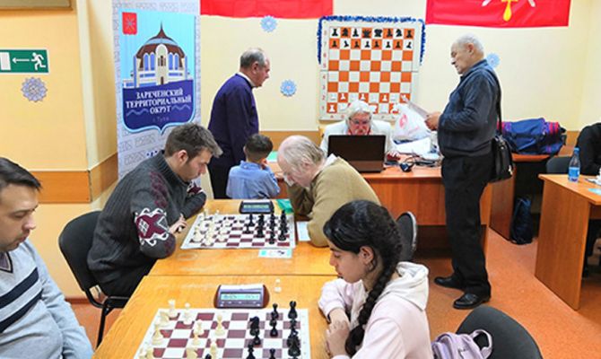 В Зареченском округе Тулы прошло предновогоднее первенство по шахматам