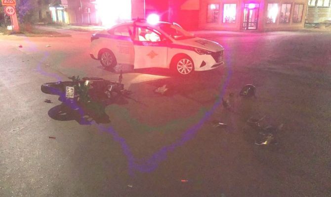 В Донском водитель «KIA Optima» при развороте врезалась в 17-летнего мотоциклиста