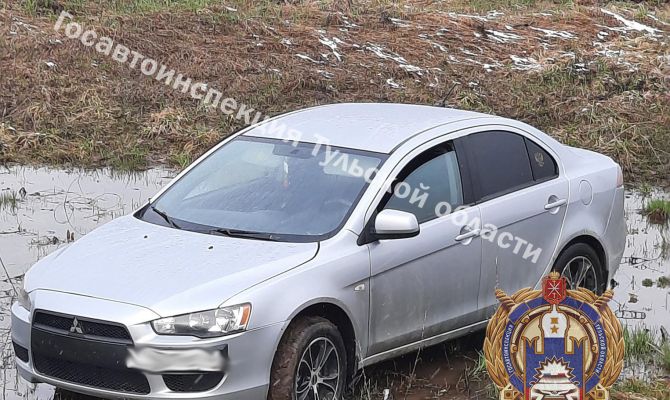 Под Тулой «Мицубиси» протаранил «Дэу Матиз»