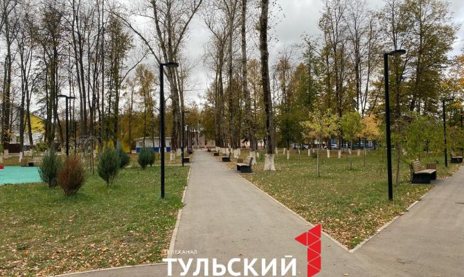 В Щекине обустроили сквер 40-летия основания города