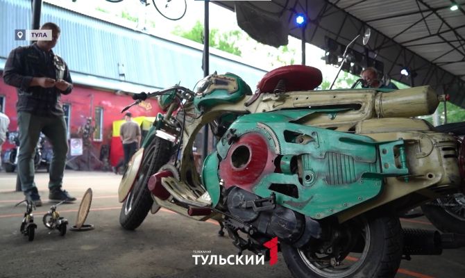 В Тулу привезли мотоцикл-Франкенштейн