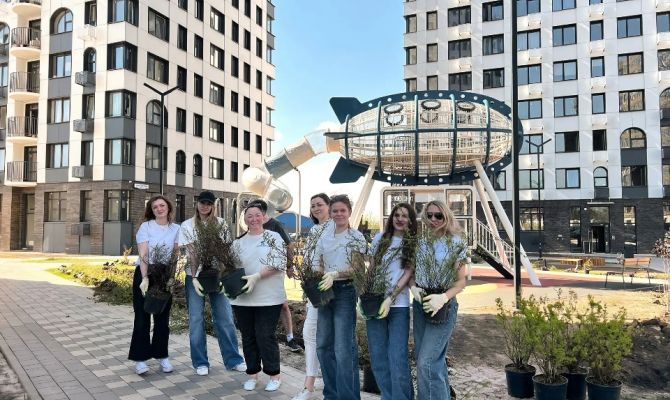 ГК "Стройкомплект" провела экологическую акцию "День двора"