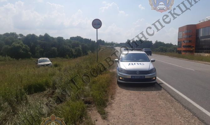 В Тульской области в ДТП-перевертыше пострадала 69-летняя женщина