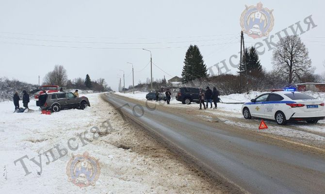 В ДТП в Заокском районе пострадали две женщины и два ребенка