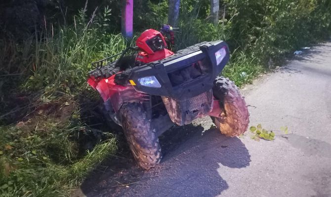 В Тульской области в ДТП с квадроциклом пострадал 12-летний пассажир