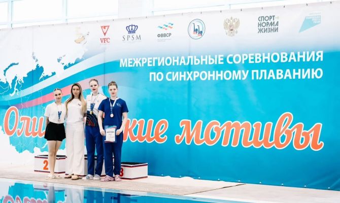 Тулячки завоевали восемь медалей на соревнованиях по синхронному плаванию