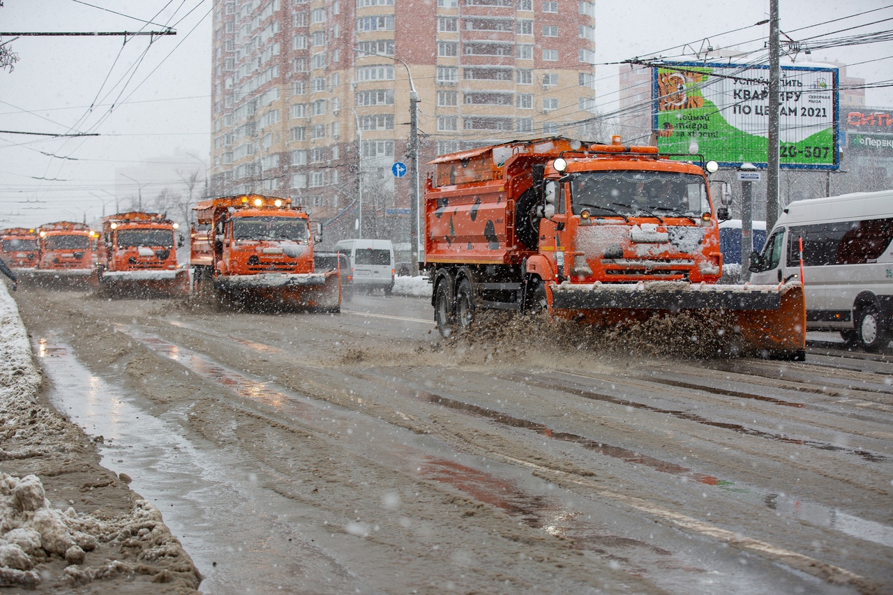 15 января снег в Туле будут убирать больше 200 единиц техники