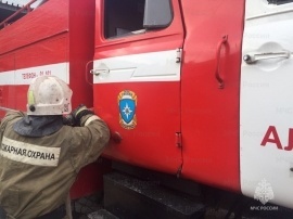 На пожаре в Донском спасли 7 человек