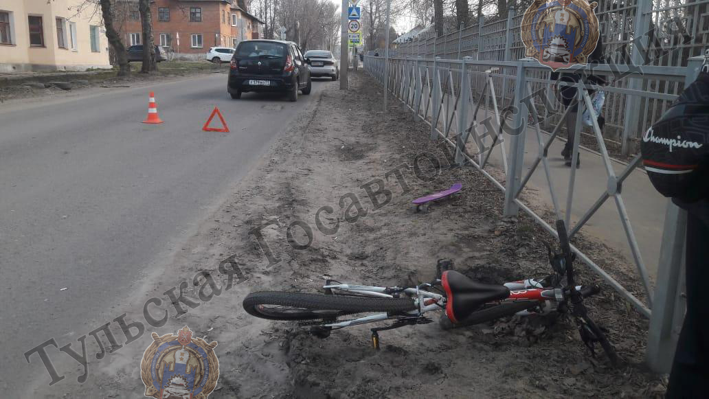 В Киреевске на дороге сбили несовершеннолетнюю велосипедистку