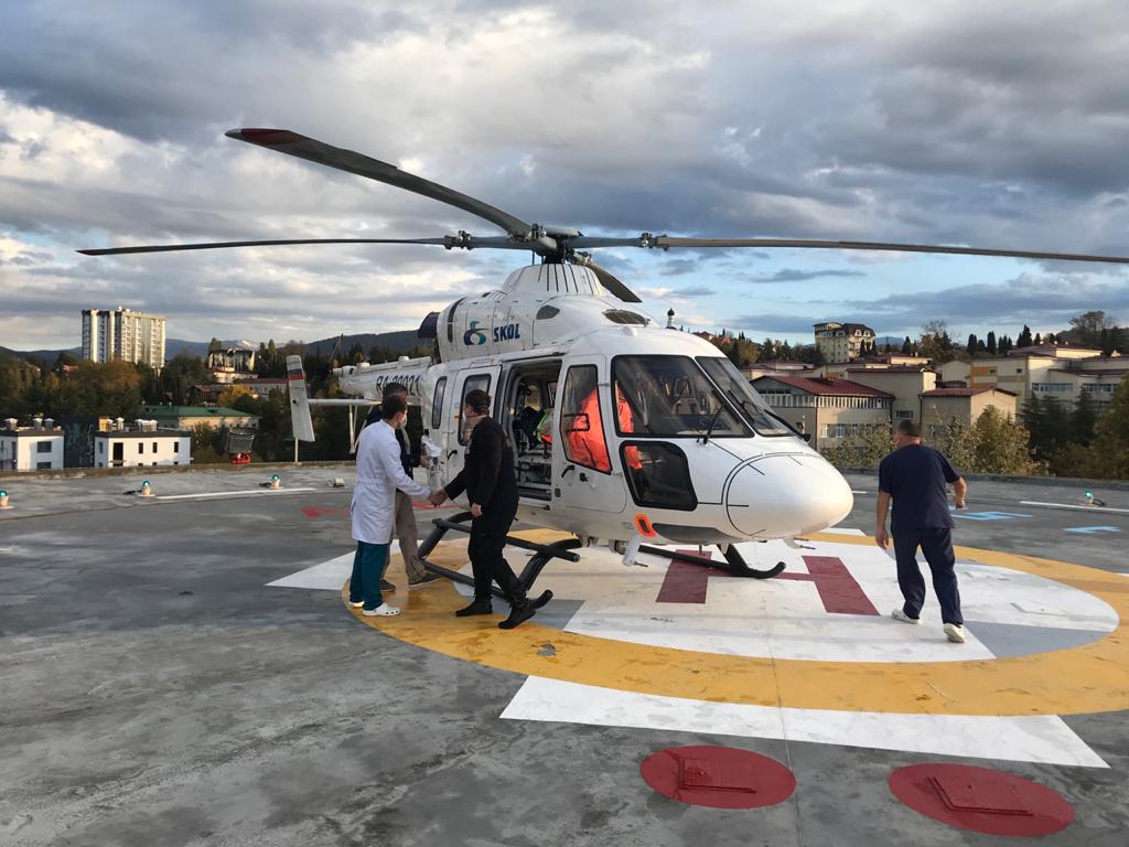 Вертолет санавиации за 8 часов доставил в Тулу из Сочи женщину с патологией сосудов головного мозга 