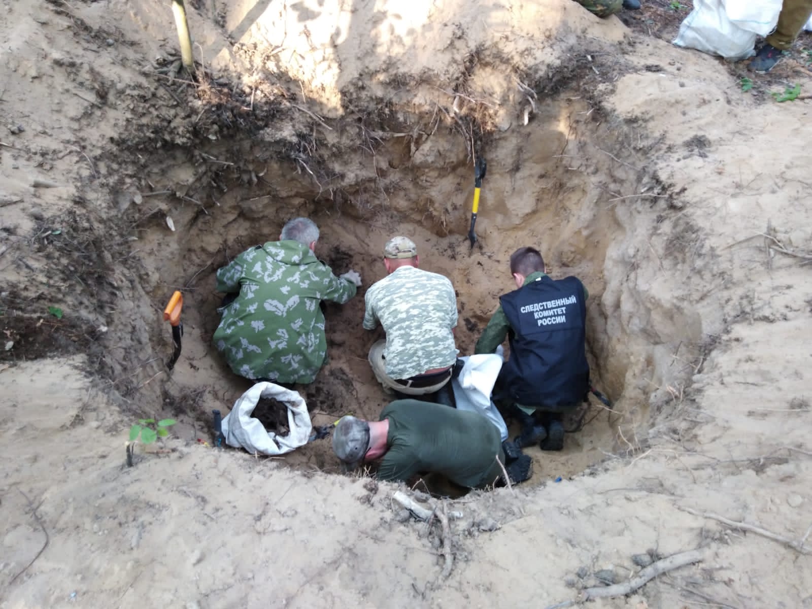 В Тульской области поисковики обнаружили останки 23 красноармейцев