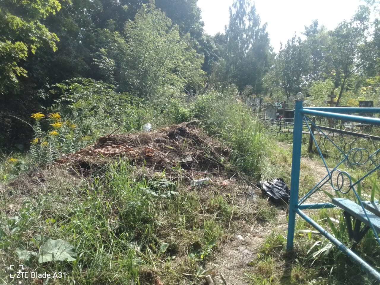 Жители Богородицка сообщили о горах мусора на городском кладбище