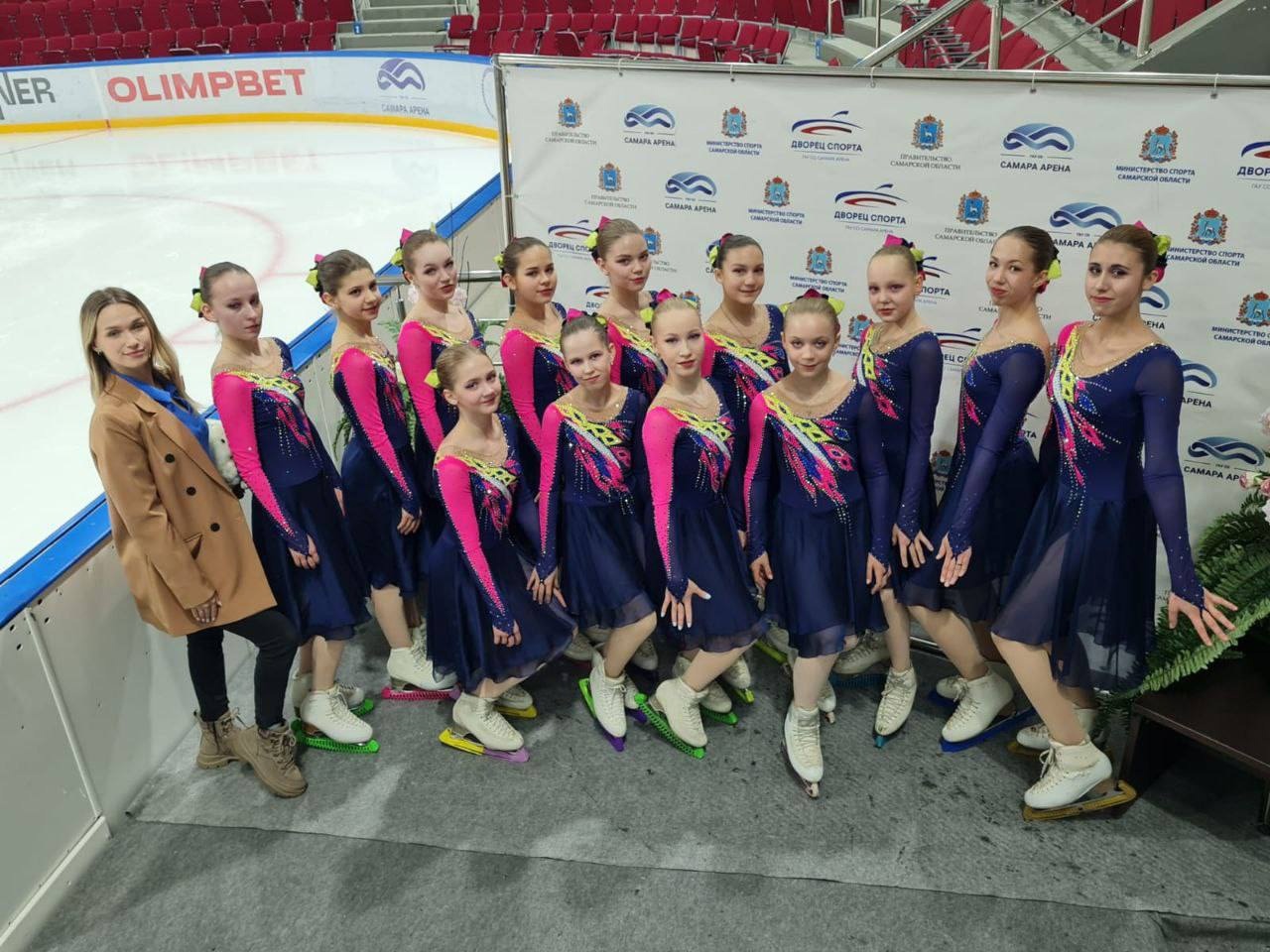 Тулячки вошли в топ-10 на Всероссийских соревнованиях по синхронному фигурному катанию