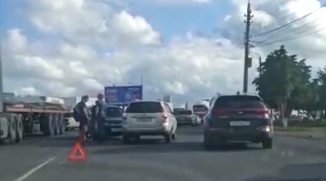 Из-за ДТП в Туле образовалась пробка на Новомосковском шоссе