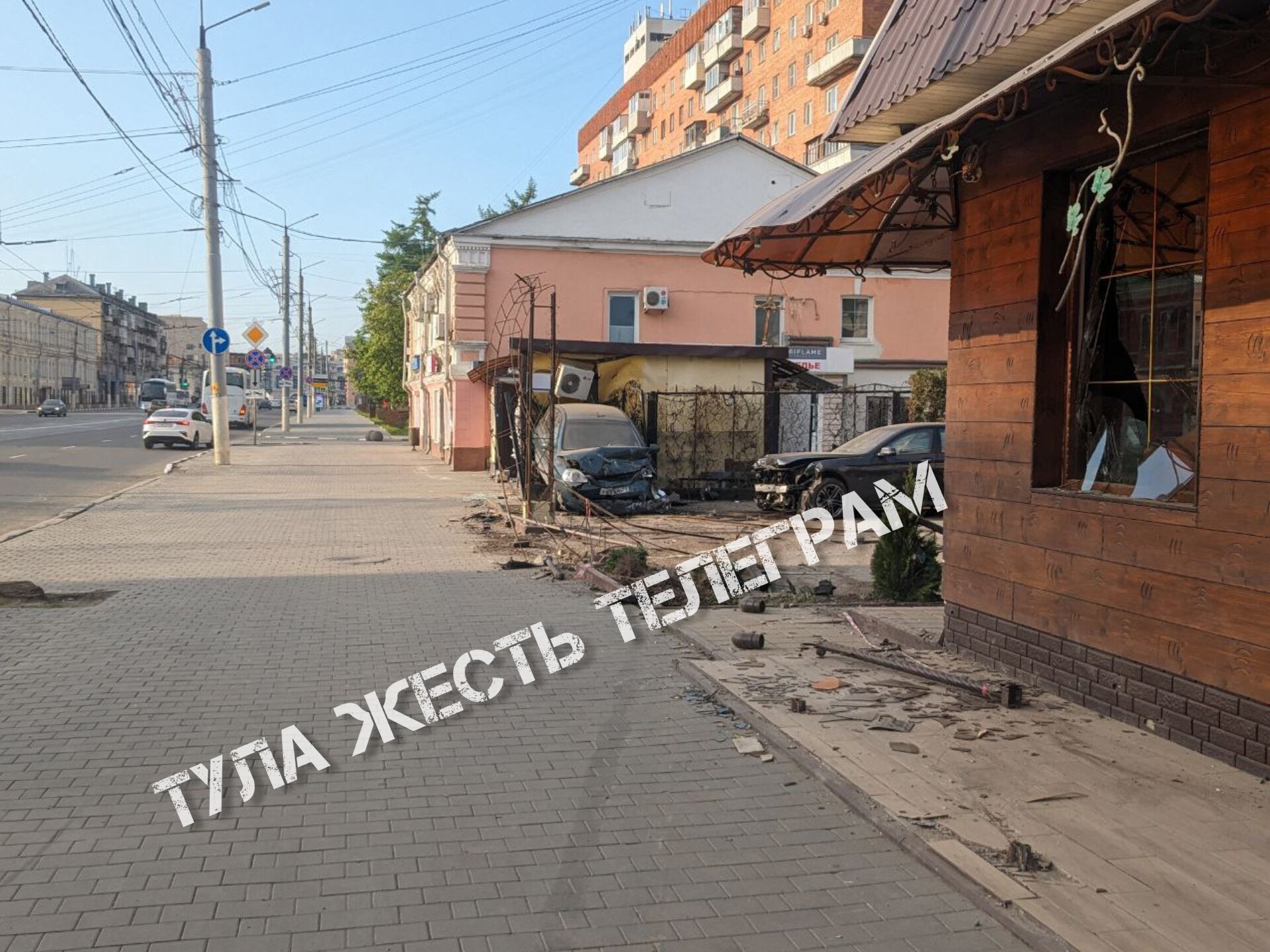 Пьяный водитель устроил аварию на улице Советской в Туле