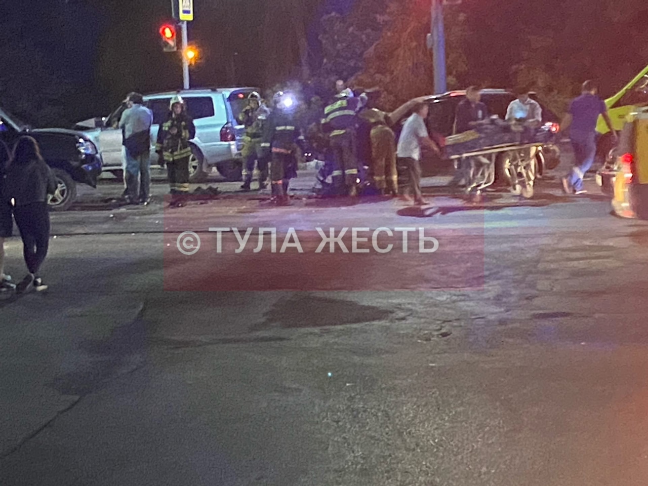 В Туле в ночном ДТП пострадали люди