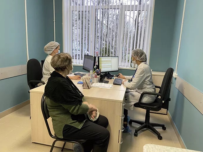 В Новомосковске капитально отремонтировали поликлинику на улице Генерала Белова